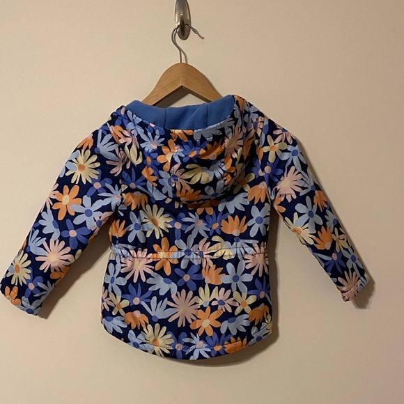 Carters size 5 Floral Kids Spring rain Jacket lined - Picture 4 of 5